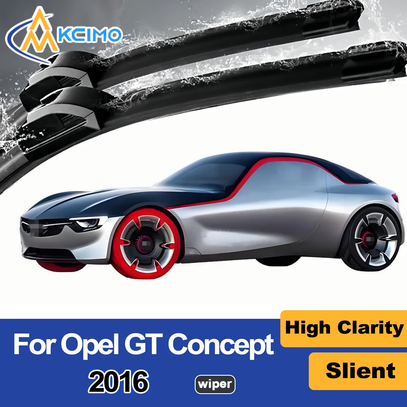 

Premium 2PCS New Front Windshield Wiper Blade for Opel GT Concept 2016 Front Windshield Auto Wipers Blade Accessories 2016 year