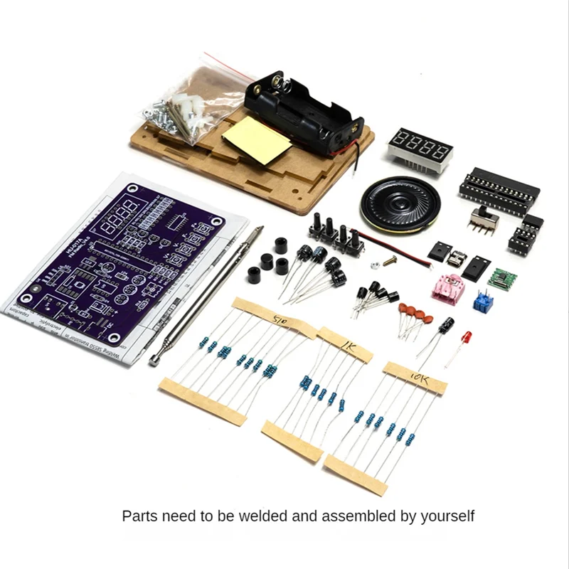 HU-017A Rda 5807S Radio-Ontvanger Module Kit Fm Elektronische Diy Circuits Onderdelen Digitale Buis Display 87-108Mhz, Zonder Shell