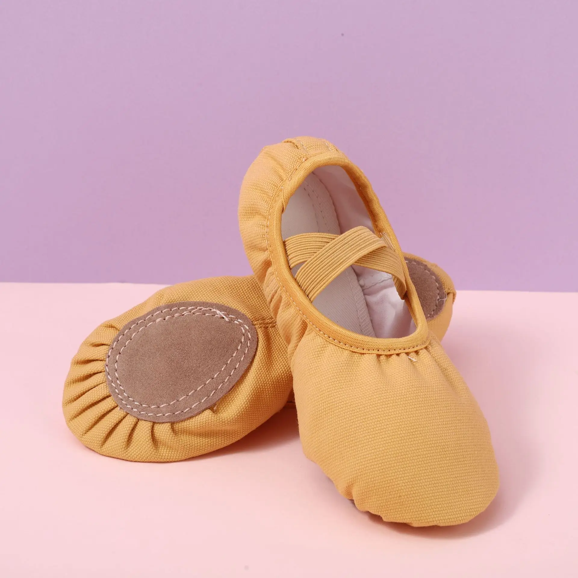 Zapatos de baile de suela suave de lona para niños, zapatos de baile de pata de gato, zapatos de ballet para niños latinos, práctica de gimnasia, yoga