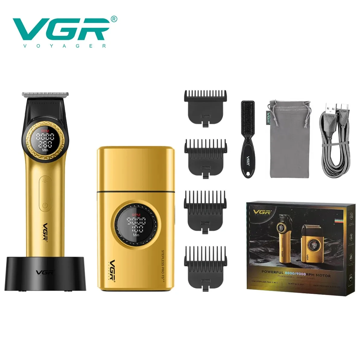VGR Hair Trimmers Professional Hair Clippers Electric Hair