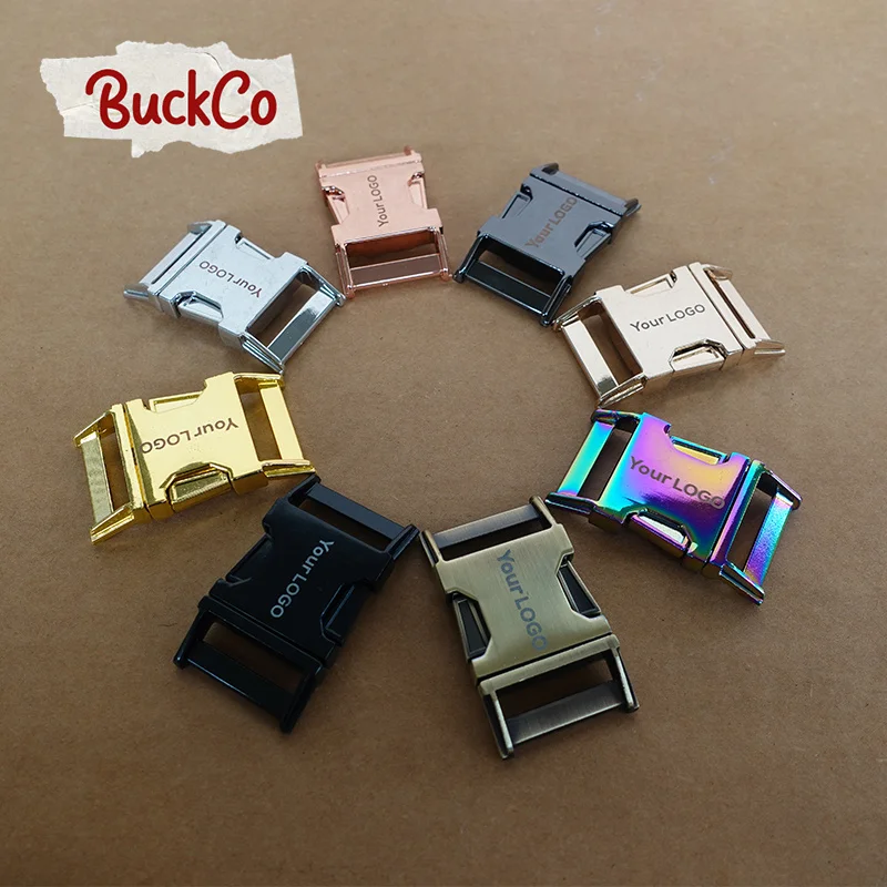 20pcs/lot Engraved side release buckle DIY dog collars accessory durable security lock retailing 30mm webbing sewing 8 kinds