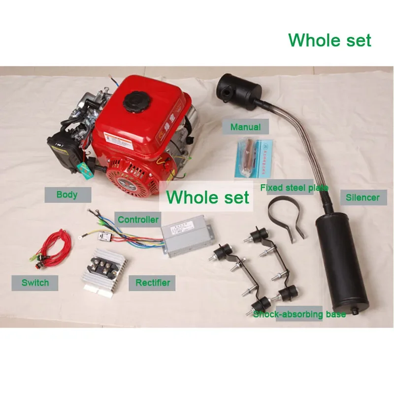 3000W 48V-72V Multifunktionsgenerator Bass Elektro-Dreirad Vierrädriges Auto Limousine Benzin-Ladegenerator Range Extender