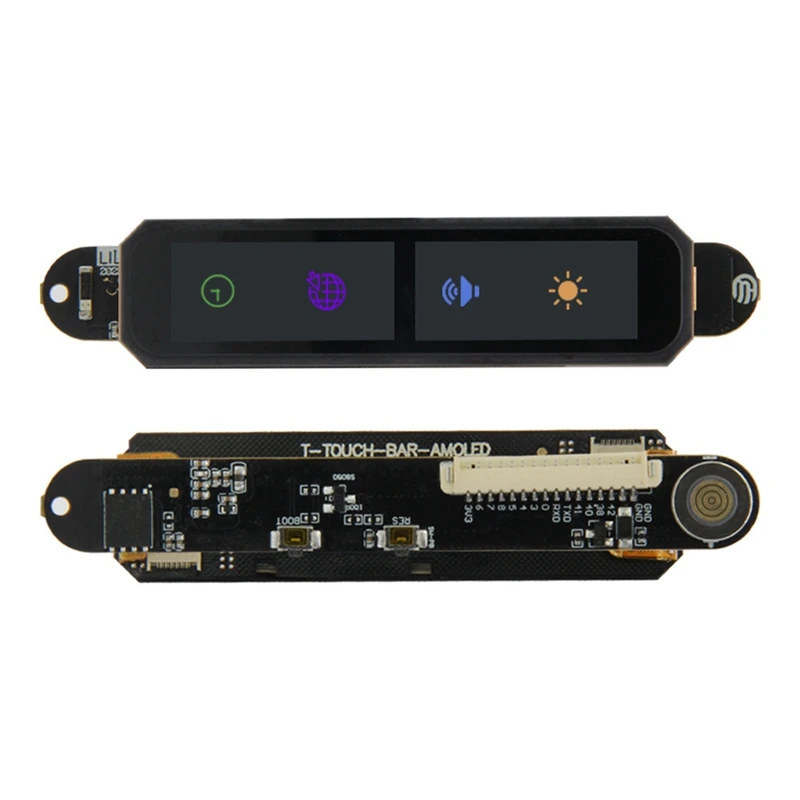 1Set T-Touch Bar ESP32-S3 Touch Bar Development Board Magnetic Circular USB Connector Black