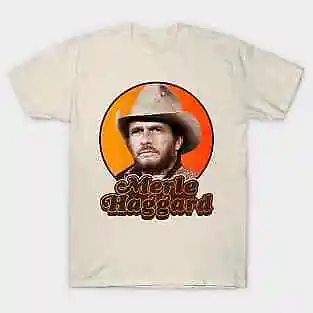 

Retro Merle Haggard Legend Design Unisex summer T-shirt Cotton fashion couple clothes