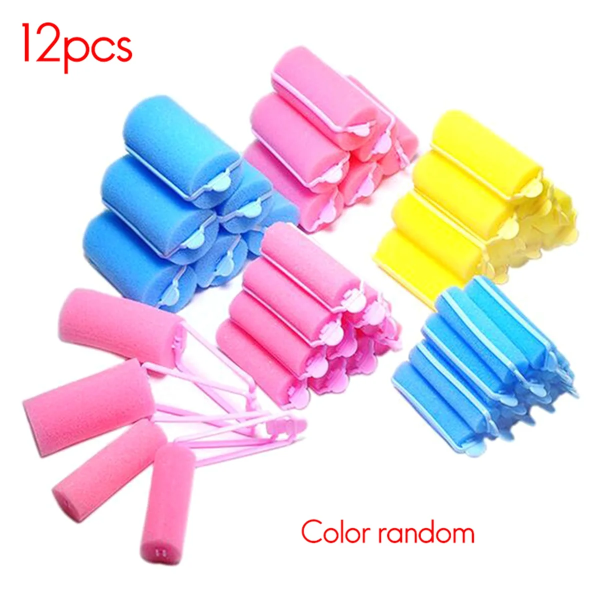 Hot sale Magic Sponge Foam Cushion Hair Styling Rollers Popular Foam Soft Sponge Hair Roller Hair Curler Roller (2.0mm)