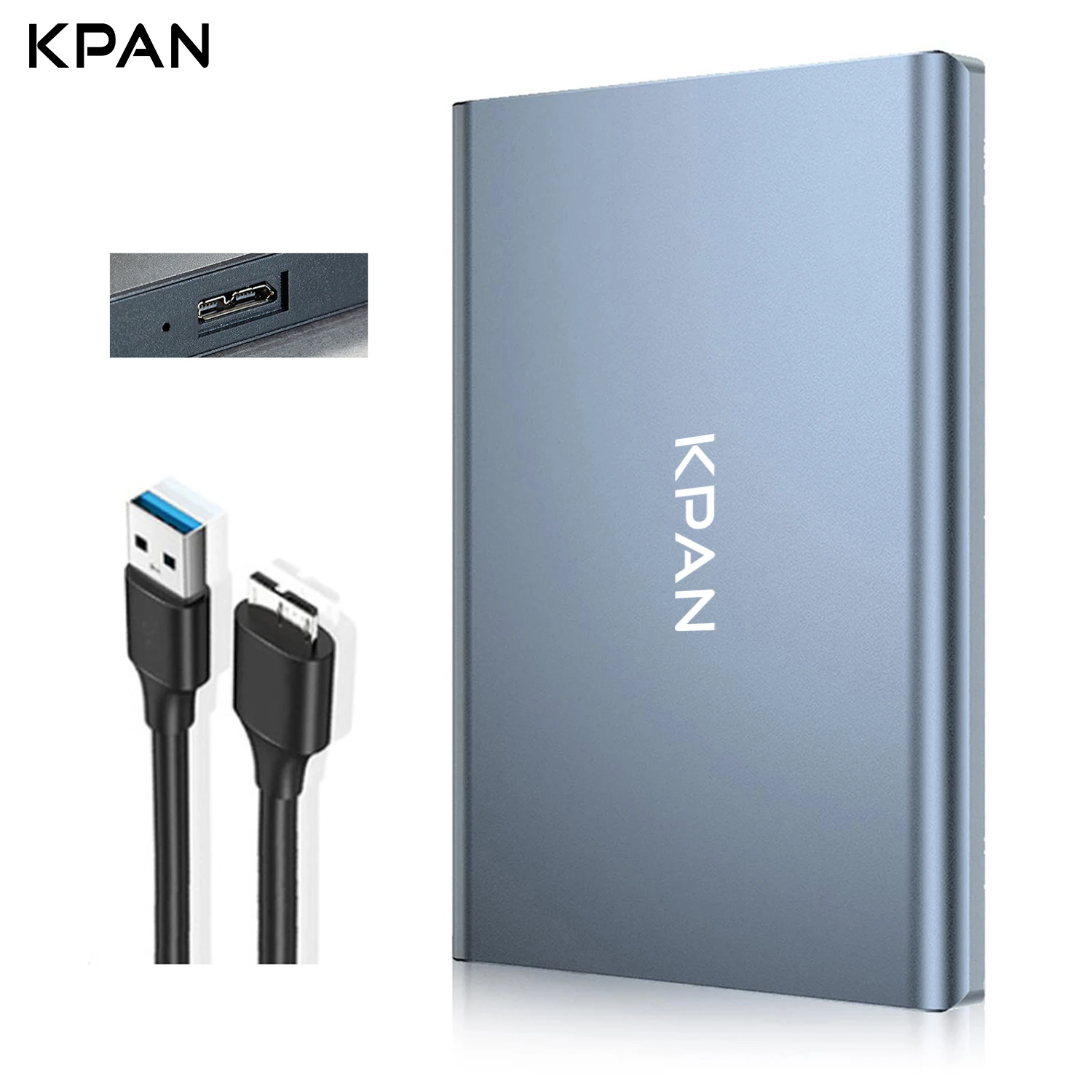 KPAN 2.5-inch Portable External Hard Drive | 320GB/500GB/1TB USB3.0 Compatible with PC, PS4, Desktops, Laptops