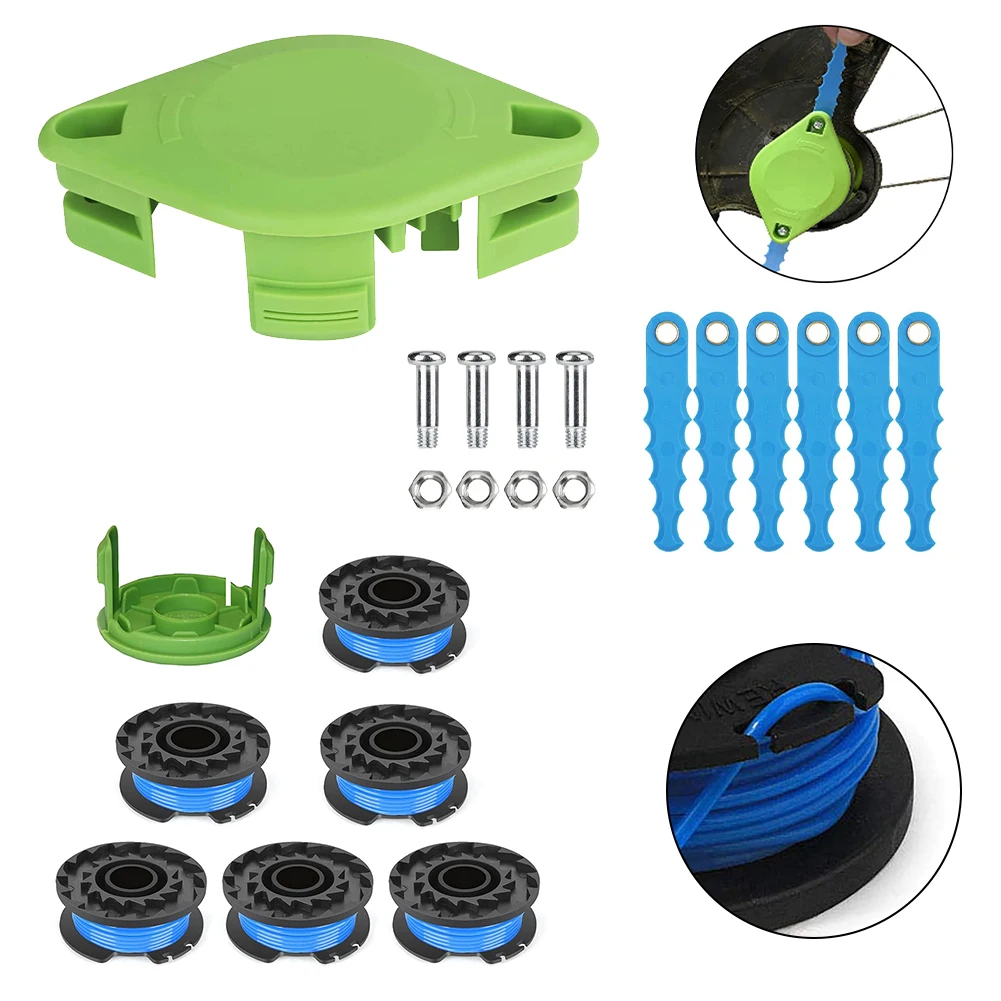 1 Set 100% Brand New 40V Trimmer Blade Spool Spool Trimmer Blade For Greenworks Replacement Trimmer Spare Parts