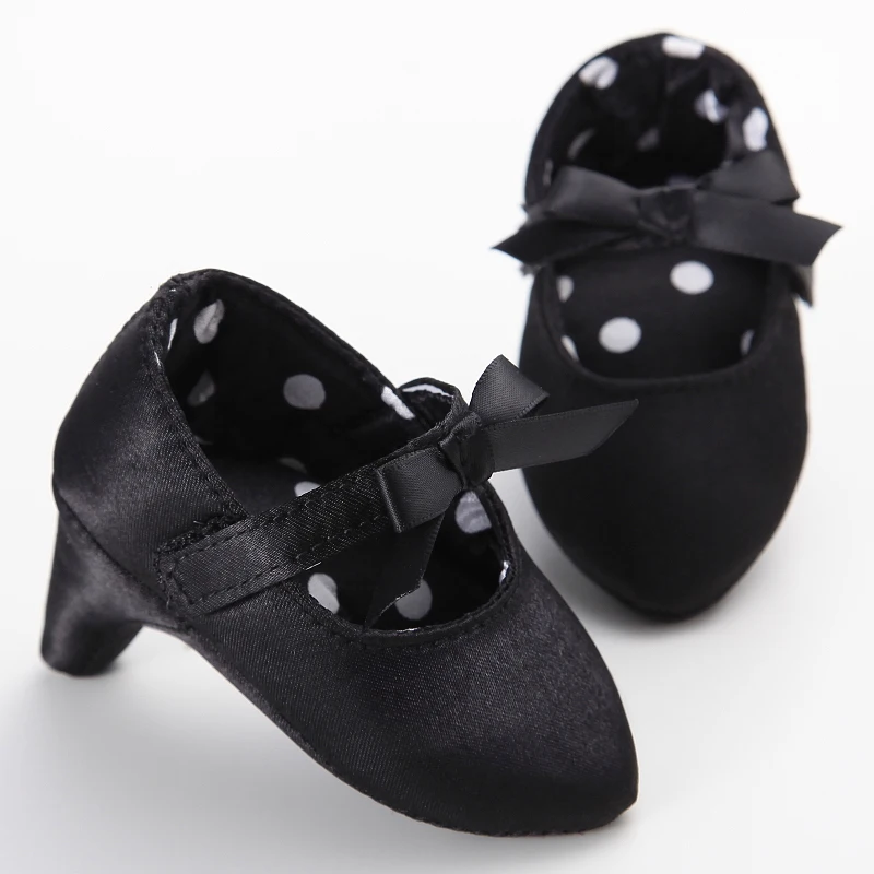Baby Girls First Princess Heels Party Bow Shoes Soft Sole Spring Autumn Toddler Dress Up