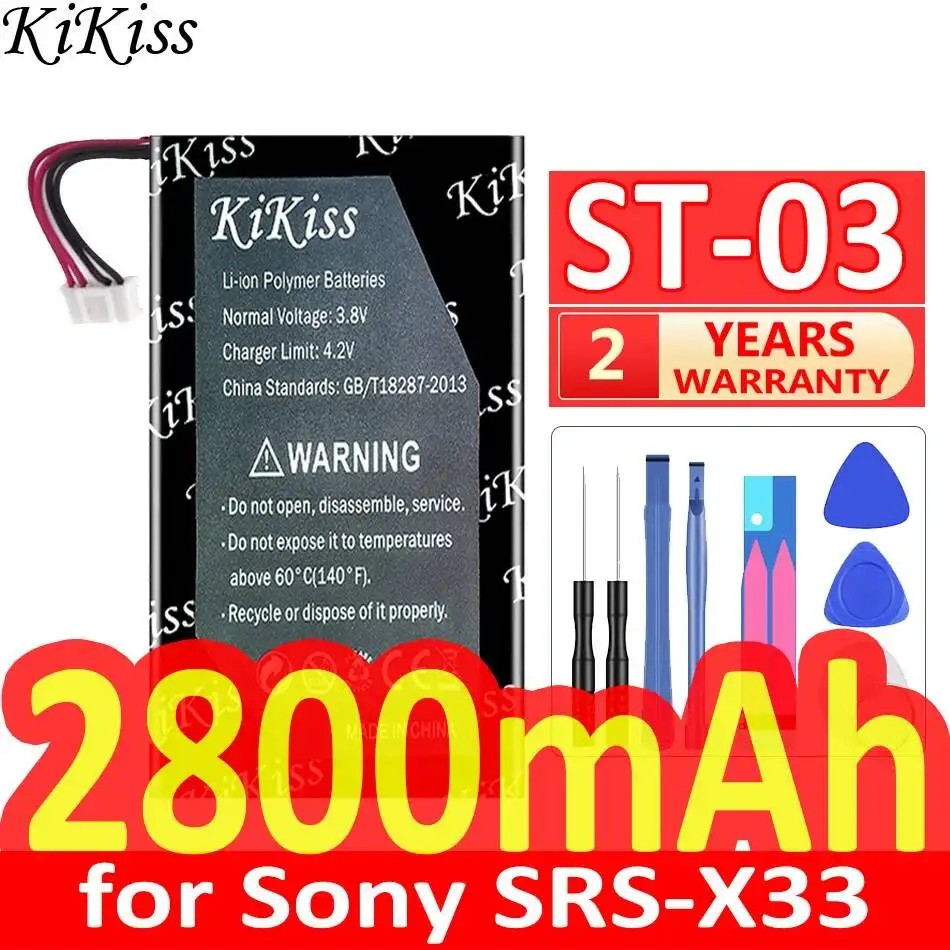 Reliable Replacement For Sony Srs-X33 ST-03 Portable Bluetooth Speaker Battery 2800mAh