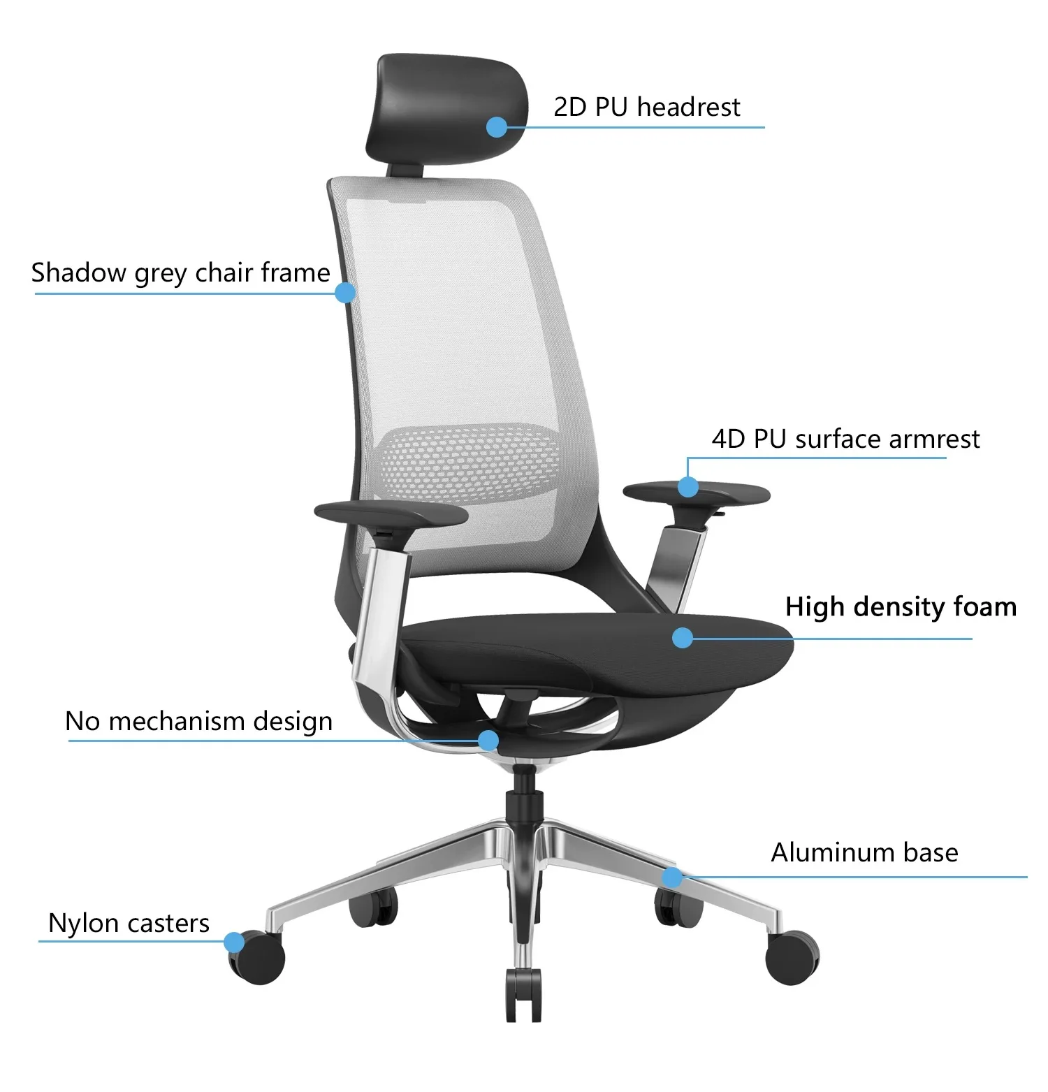 YYHC 2023 latest design high back modern ergonomic executive mesh office chairs