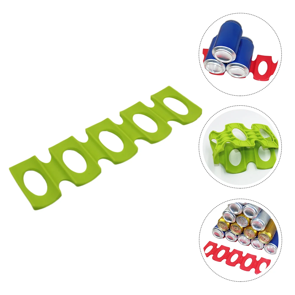 

Silicone Can Rack Horizontal Beer Holder Heat Resistant Beverage Shelf Easy Clean Reusable Stacking Mat Bottle Organizer Storage