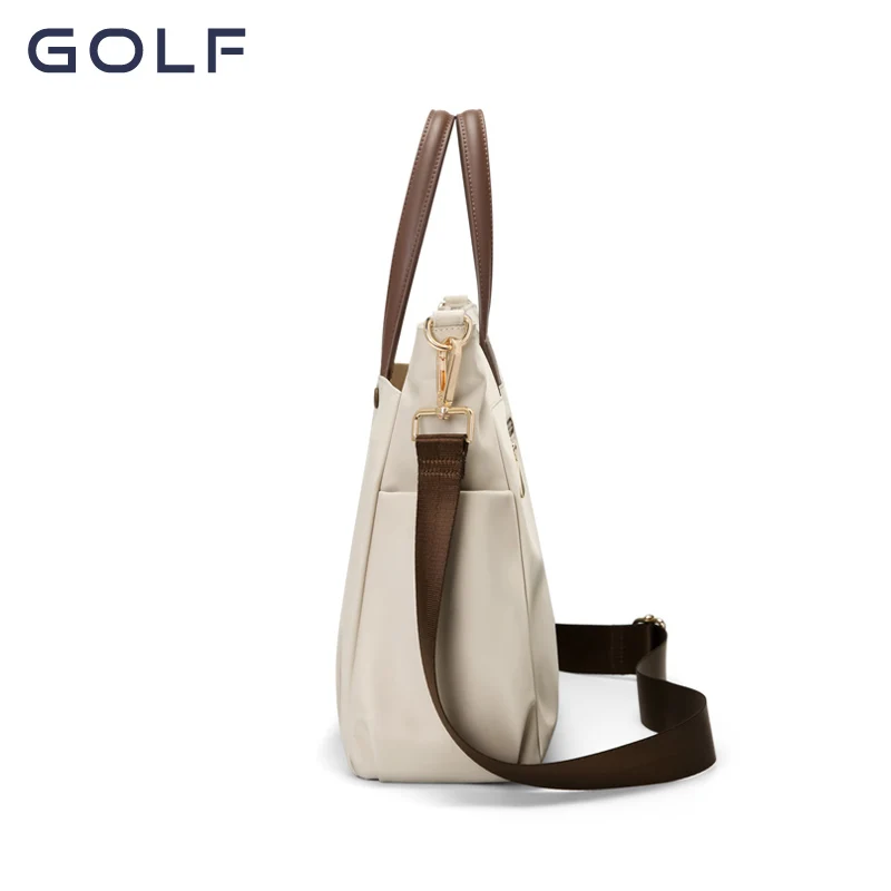GOLF Handbag Women Laptop Shoulder Bag 14 15 Inch Notebook Solid Hand Bag Ladies Work Nylon Waterproof Office Briefcases Black