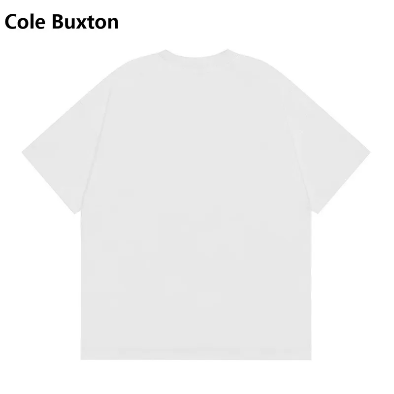 Cole Buxton Minimalist Slogan Western Streetwear Brand Relaxed-Fit Pure Cotton Short-Sleeve T-Shirt Base Layer Unisex