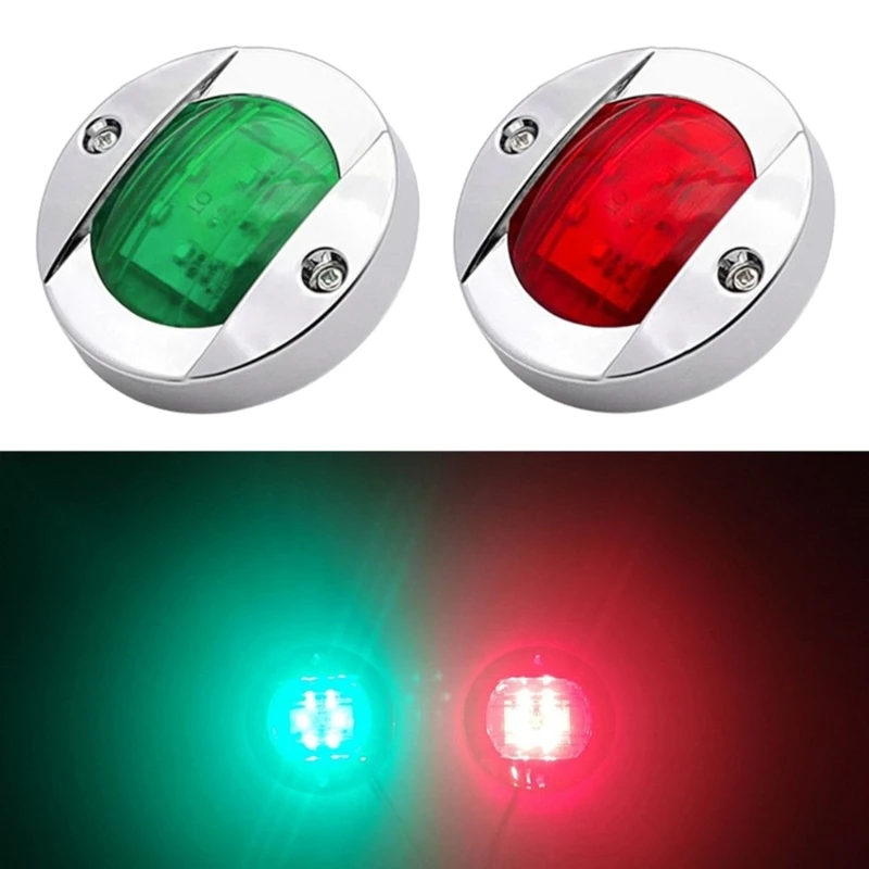 Red Green LED Marine Navigation Light for Boats IP67 Waterproof Navigation Boat Light for Fishing Boat Yacht 40GF