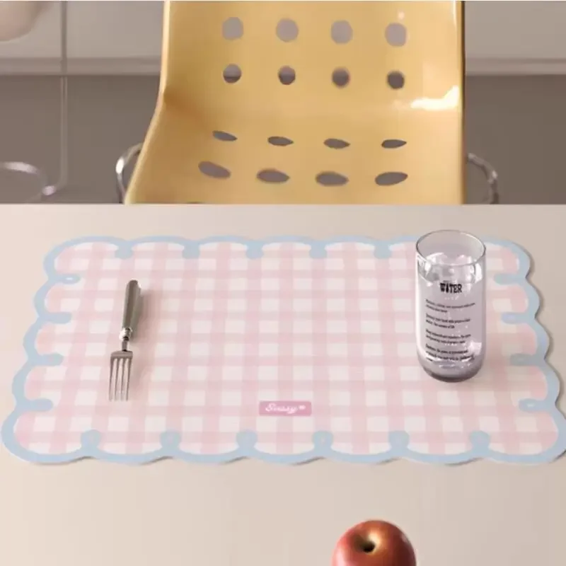 

Rectangular Diatom Mud Placemat Heat Insulation Anti Skidding Dish Mat Pad Absorbent Pads Table Decoration And Accessories Mat