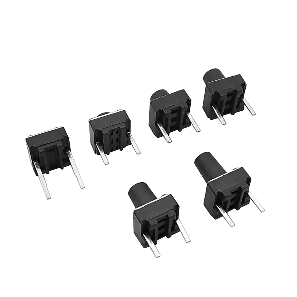 50/100Pcs 6x6mm Tactile Switch 4.3/5/6/7/8/9mm 2 Pin Tact Push Button Micro Touch Push Button DIP Switch