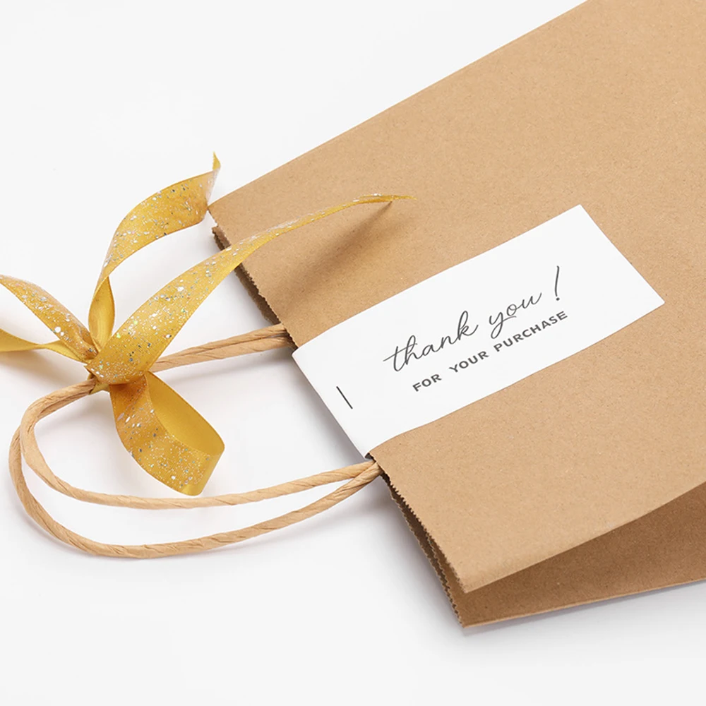 50pcs/roll Thank You Stickers Small Business Commodity Packaging Decoration Sealing Stickers Personalized Package Label