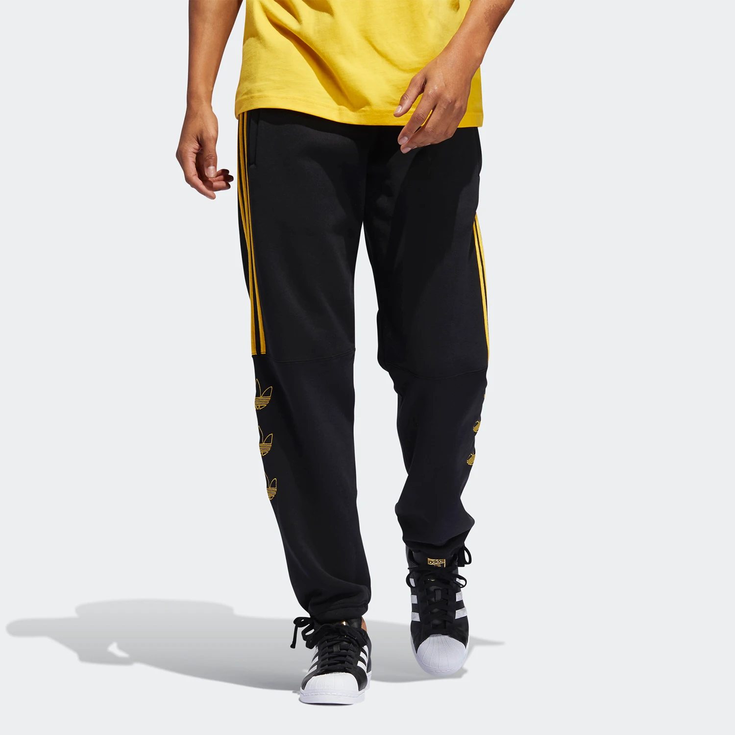 

Adidas Originals Trefoil Men's Classic Striped Embroidered Casual Sports Pants DZ9065