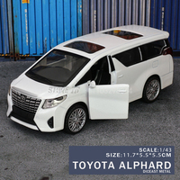 MSZ 1:43 Toyota Alphard Aventador hanging model classic car static car model alloy die-casting car model collection gift toy