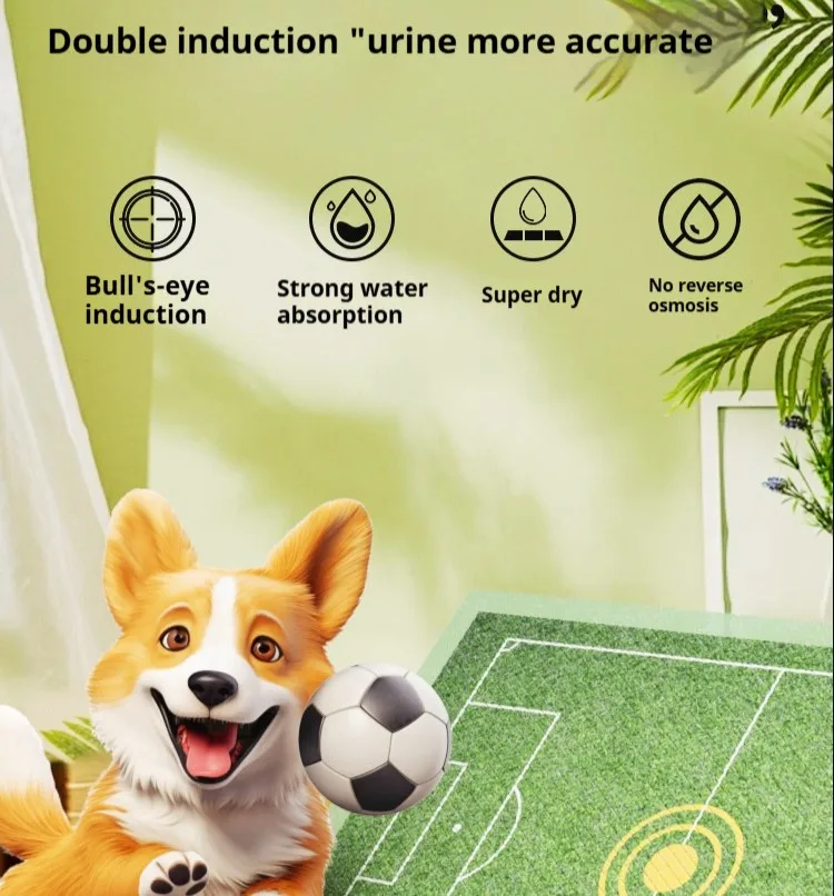 Dog Urine Pad Diapers Disposable Football Bullseye Induced Thickened Septum Urine Pads Pet Urine Pads Pet Cleaning Supplies