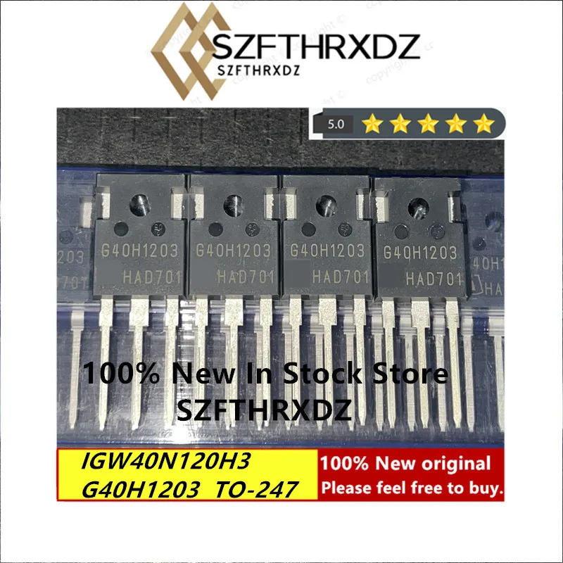 

100% NEW ORIGINAL IGW40N120H3 TO-247 G40H1203 TO247 Trans IGBT Chip N-CH 1200V 80A 483W