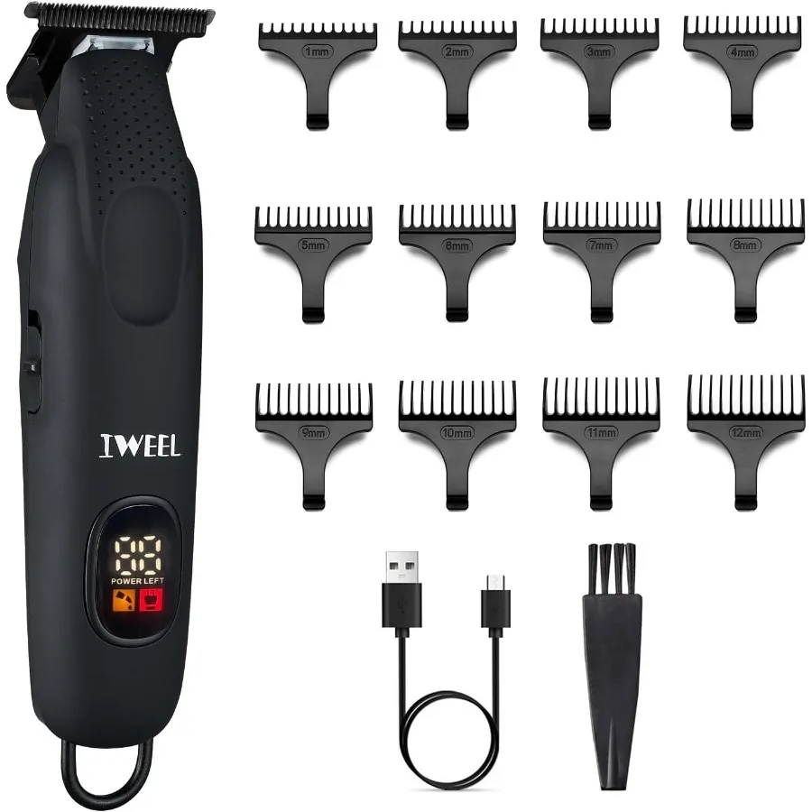 

Триммер для бороды для мужчин Профессиональный триммер для волос для мужчин Машинки для стрижки волос Электрические бритвенные бритвы Zero Gapped T Blade Edgers Liners C