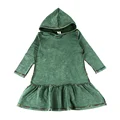 Denim green dress