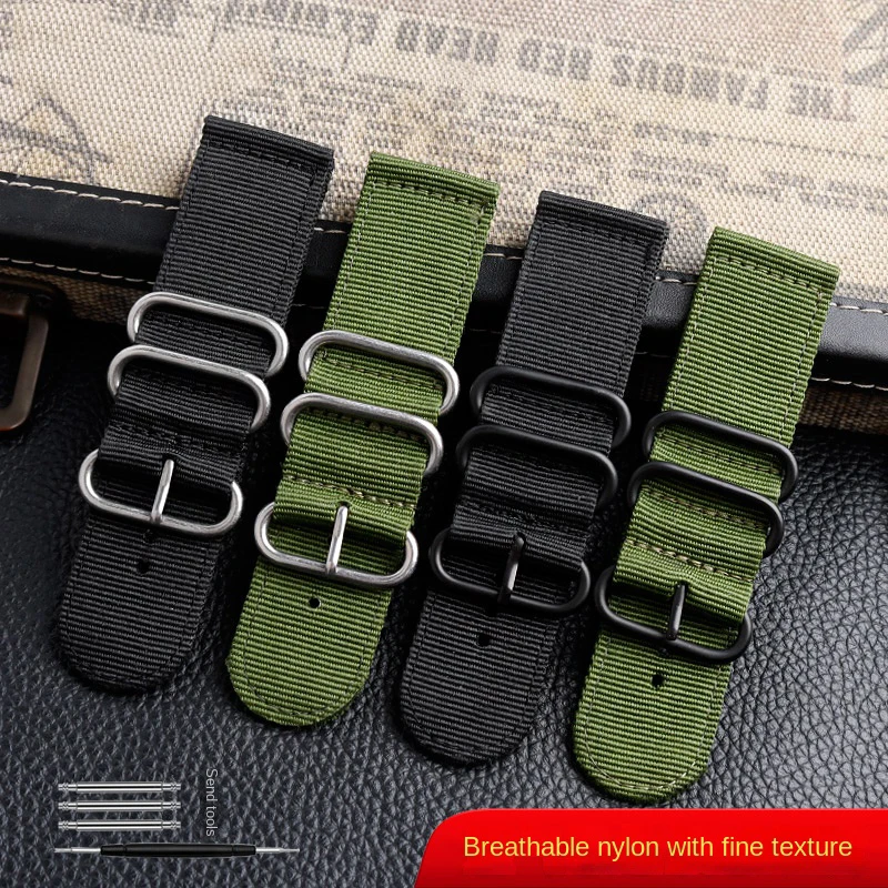 Large size nylon Watch strap male 26mm 28mm For Seven Friday M2/Q201/02/03 Diesel Watch band army green Wrist watch accessories