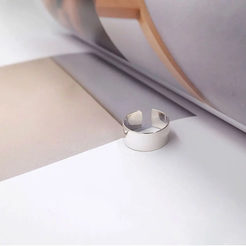 Trendy Glossy New Arrival Wide Peace Smooth adjustable Knuckle Polished Finger Ring Thumb Ring Jewelry Fashion Accessories
