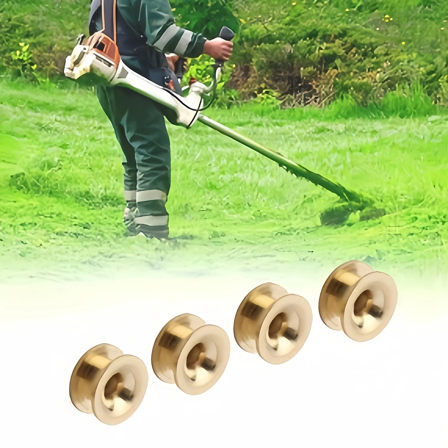 4Pcs/2Pcs Trimmer Head Eye Hole Sleeve Grass Trimmer Line Buckle Clip String Eye Replacement Parts Lawn Mower Accessories