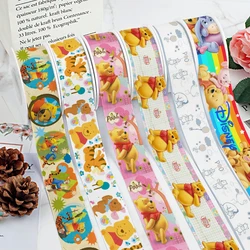 Cartoon Disney Winnie Pooh 25MM 38MM Grosgrain Ribbon for Family Party Decoration 10yards Satin Ribbon