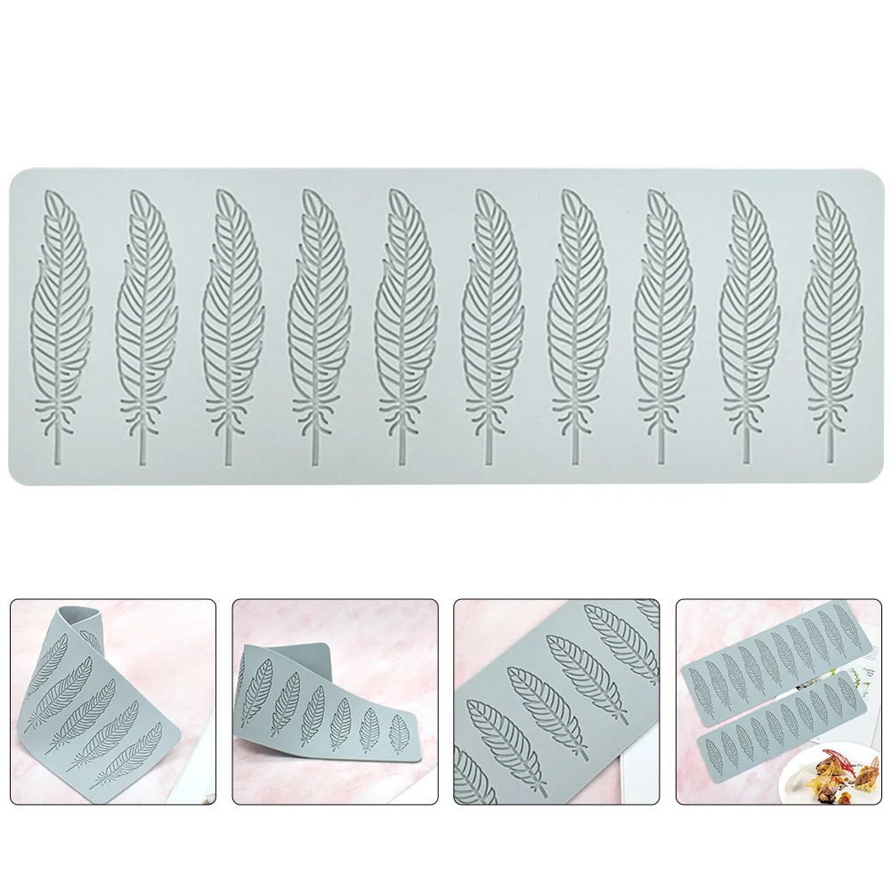 

Leaf Molds Silicone for Candy Cake Decoration Washable Multi-Use DIY Baking Mold Heat-Resistant Craft Accessory