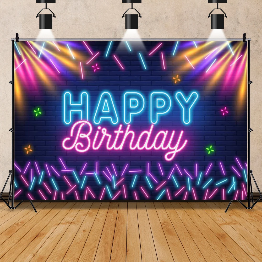 Golden Diamonds Blue Headboard Wall Adult Birthday Party Poster Banner Custom Photographic Backdrop Photography Background