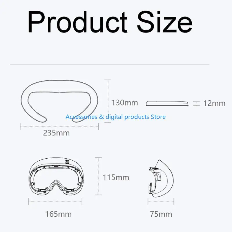 77JD إسفنجة مريحة بديلة لغطاء الوجه لسماعات Pico 4
