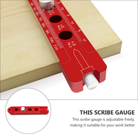 1pc Woodworking Circular Scribe Adjustable Aluminum Alloy Marking Gauge For Accurate Line Drawing Carpenter Compass Tool Drawing