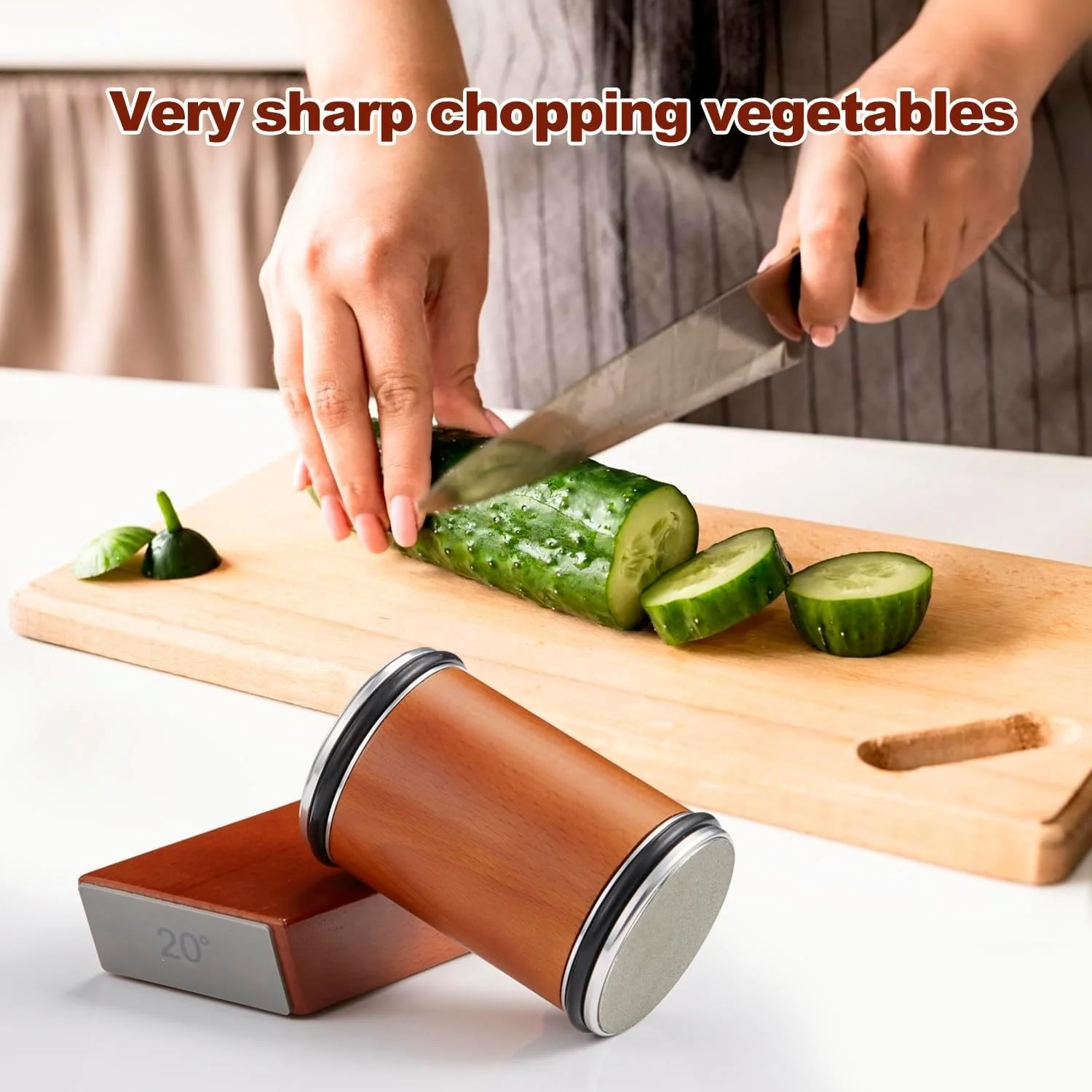 Cylindrical Double Sided Knife Sharpener Industrial Diamond Kitchen Whetstone Tool Kitchen Knife Sharpener Set