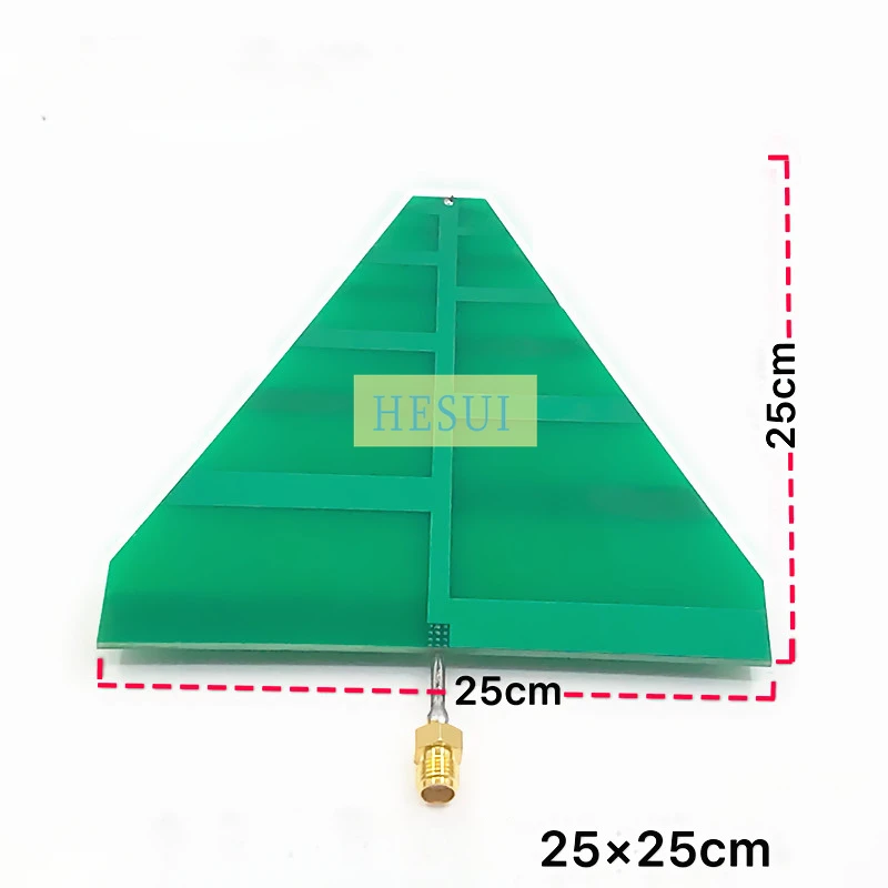 UWB ultra-wideband log-periodic antenna 25 ×25cm