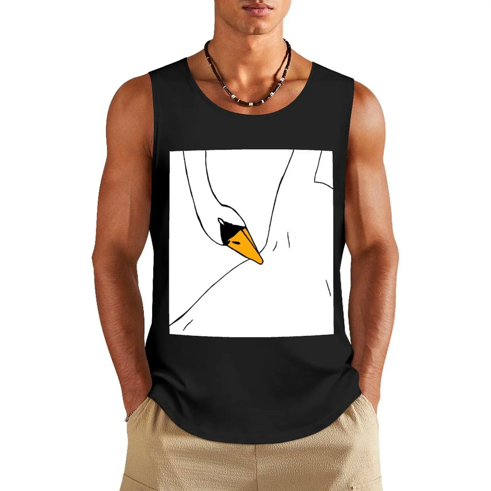 

Swan Dress (Bjork) Tank Top Men's clothing brands sleeveless shirt man gym