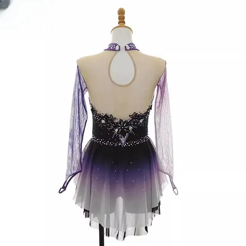 Customized Girls Figure Skating / Spinning / Performance Costumes Adult and Child Girls Performance Dresses Ice Costumes