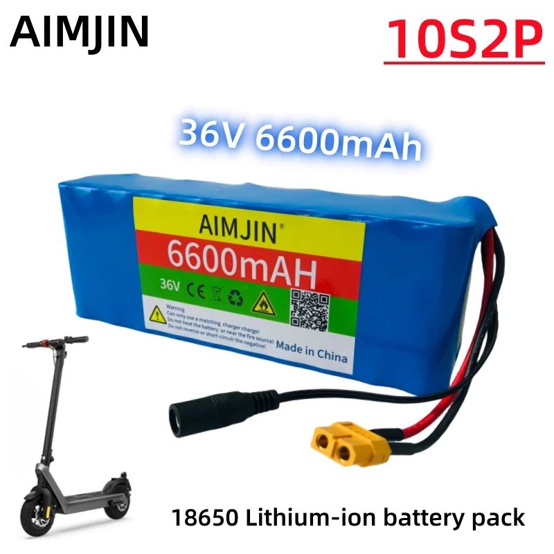 36V 6600mAh 36v Electric Scooter Battery Lithium Electric Scooter 500W Electric Scooter Battery 36v 10s2p Battery