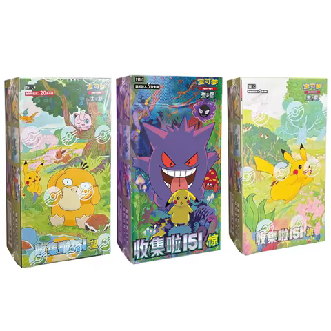Original Pokemon Trading PTCG Cards Collected 151 Vol.1 Vol.3 Surprise Chinese Scarlet&amp;Violet Open From Eternity Booster Pack