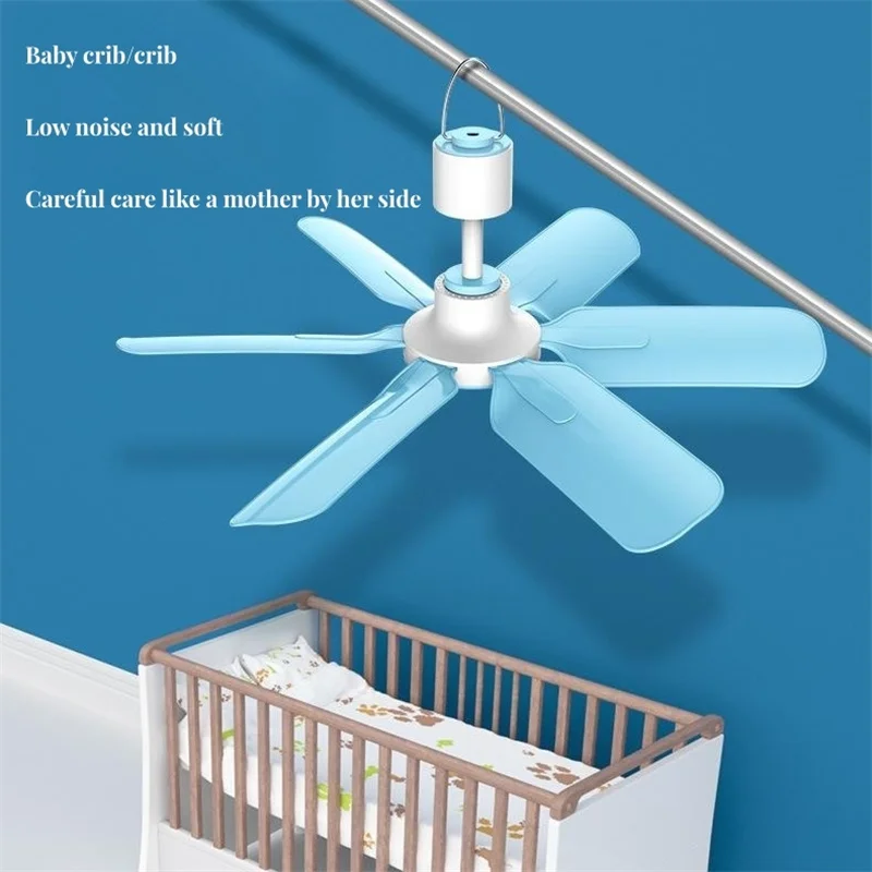 

Silent 6-Leaf Electric Roof Canopy Fan With Remote Control Timing Suspension Fan, Suitable for Outdoor Camping Dormitory Familie