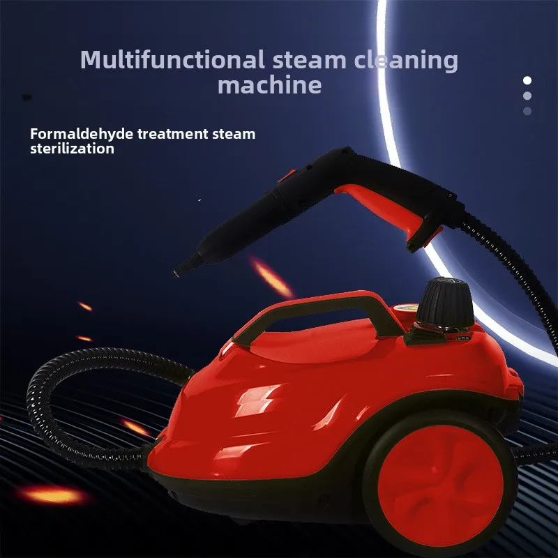 2000W Steam Cleaner Machine 2L Stainless Steel Tank High Pressure for Car Interior Detail Sterilization Film Prep with Brush Kit