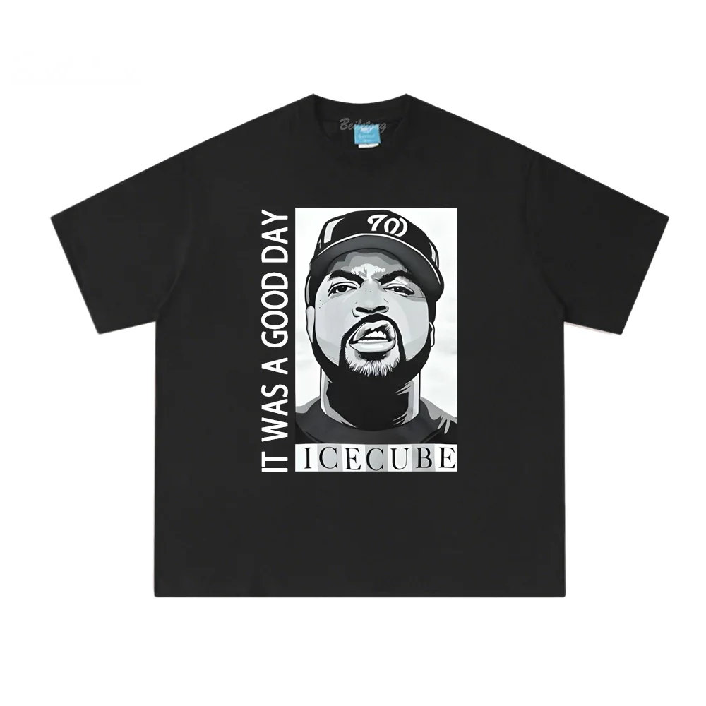

Ice Cube T Shirt Summer Hip Hop Tee-shirt Short Sleeve Korean100%CottonT-shirt O-neck Clothing American rapper Female/Male TOPS