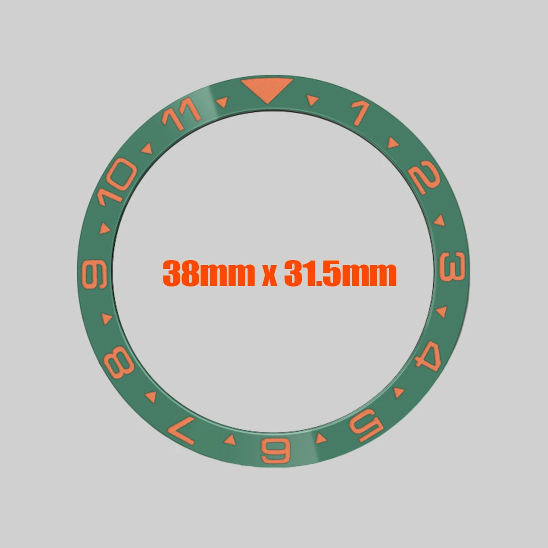 38X31.5Mm Platte Keramische Bezel Insert Skx007 Bezel Ring Geschikt Voor Skx007 Skx009 Srpd Horloge Case Nh35 Case Keramische Bezel Insert