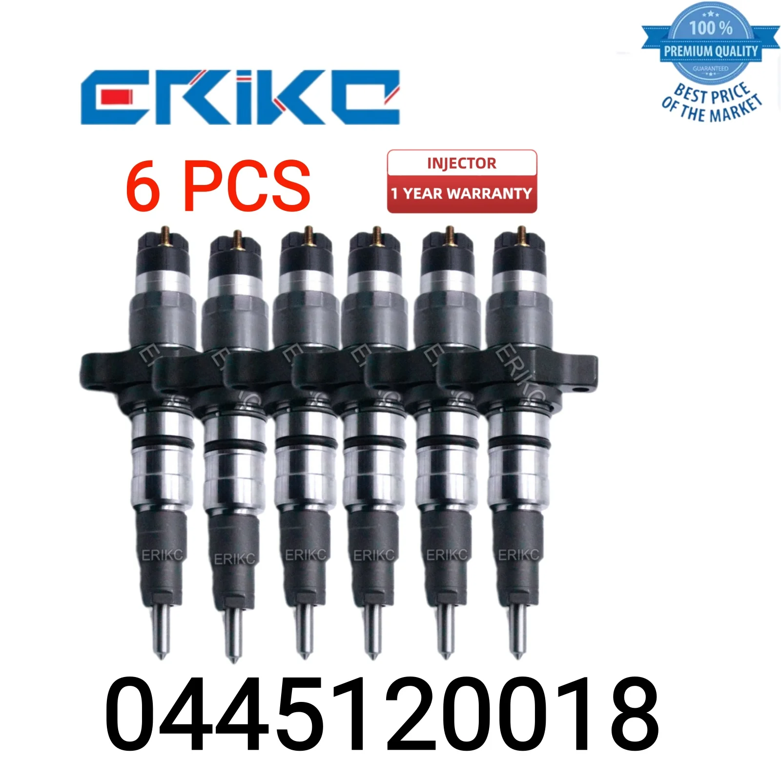 

6 PCS 0445120018 Automotive Parts Injector 0 445 120 018 Common Rail Injection 0445 120 018 Nozzle Injector for CUMMINS Dodge