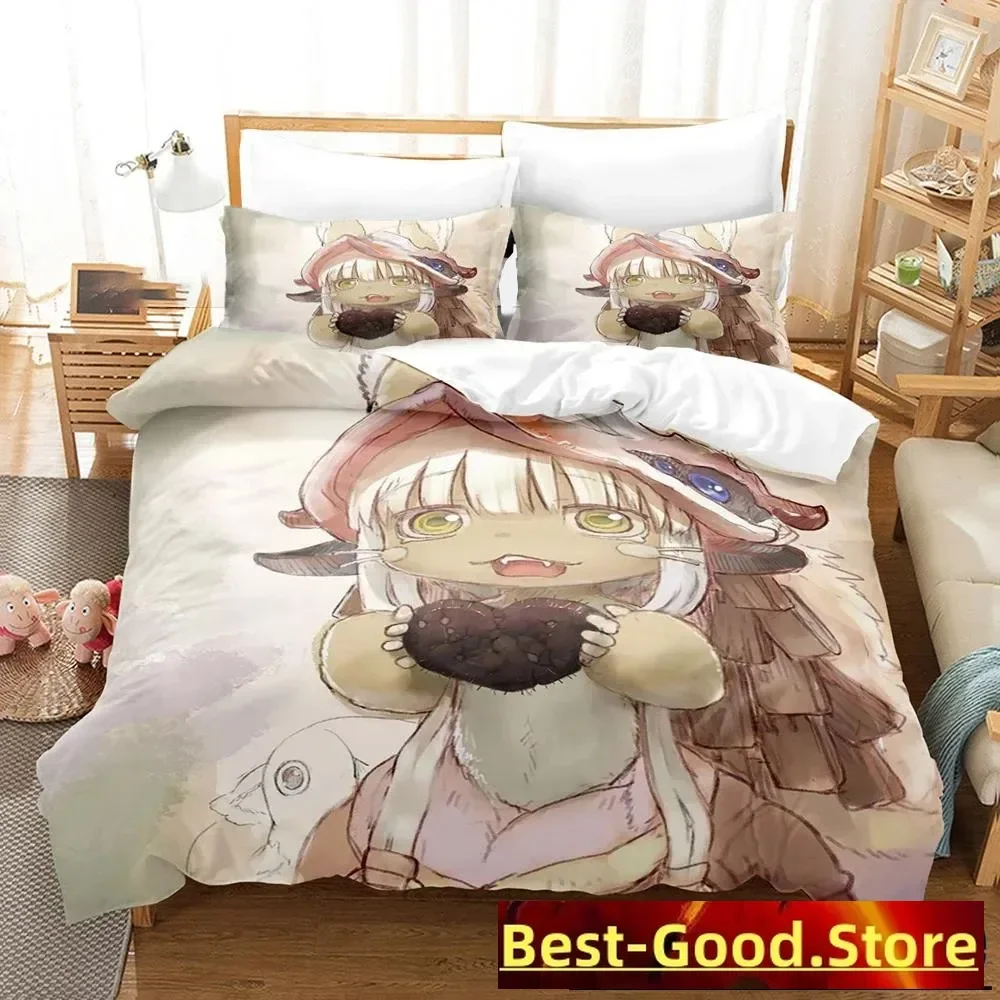 Anime Made in abyss Bedding Set Boys Girls Twin Queen Size Duvet Cover Pillowcase Bed Kids Adult Fashion Home Textile