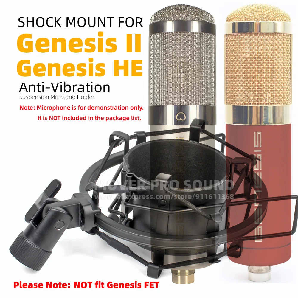 Mic Stand Clip Anti Vibration Holder Compatible With MXL Genesis II HE Heritage Edition Spider Microphone Isolation Shock Mount