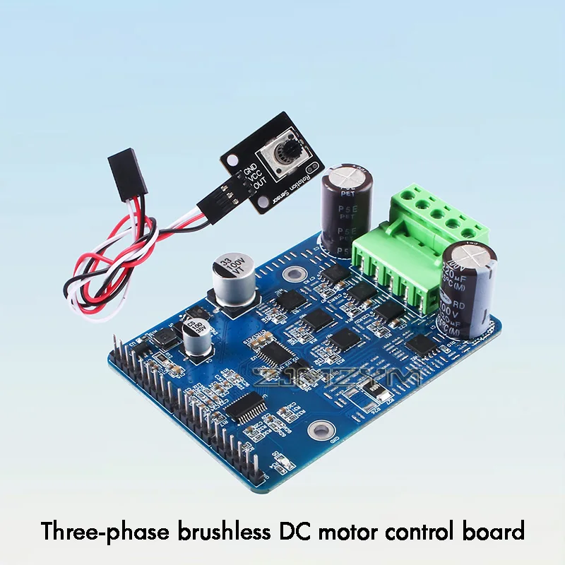 

High Power DC 6-80V BLDC Three Phase Brushless Motor Controller 1600W 20A PWM Hall Effect Motor Control Driver Board Regulator
