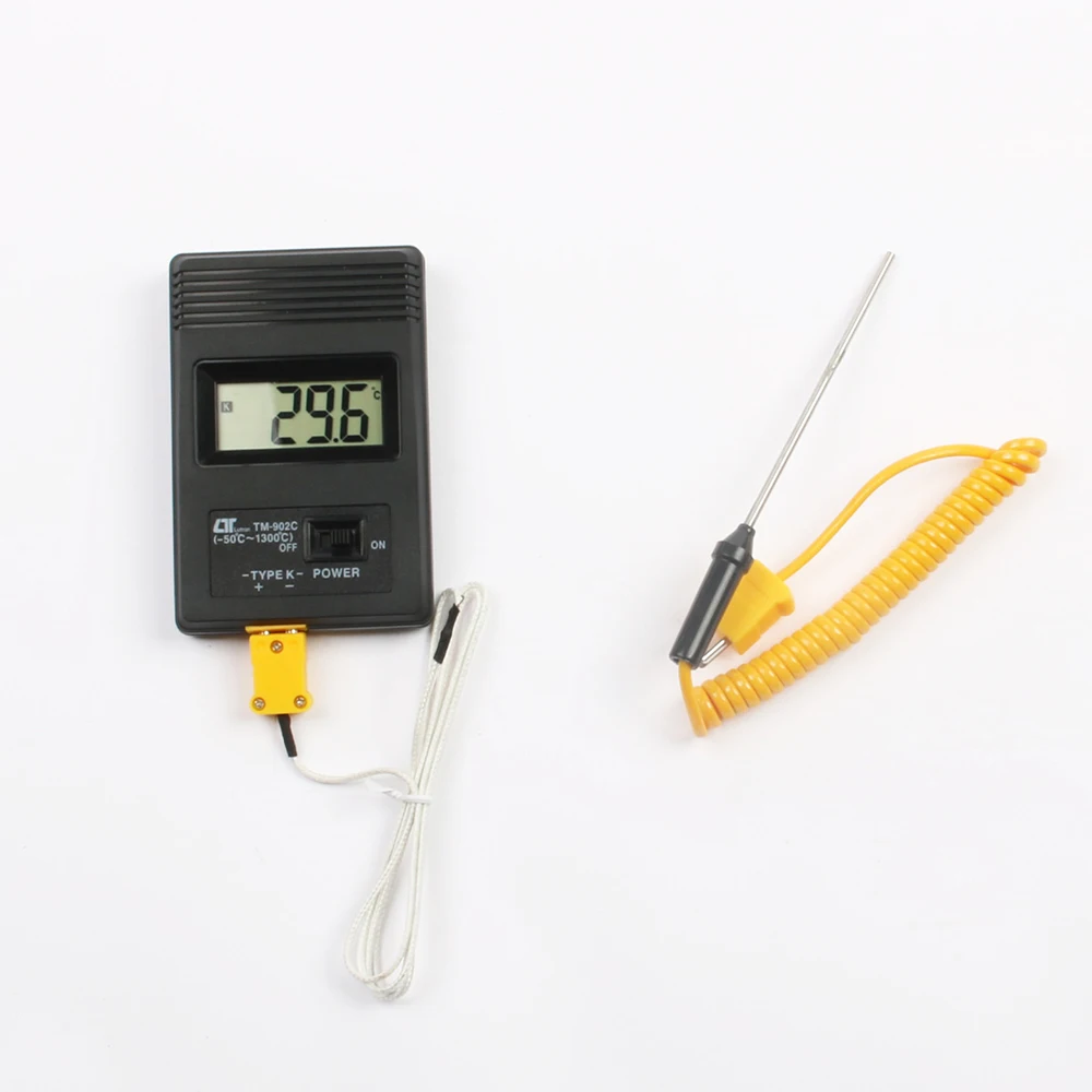 TM902C (-50C to 1300C) Temperature Meter Digital K Type Thermometer Sensor + Thermocouple Probe detector TM-902C